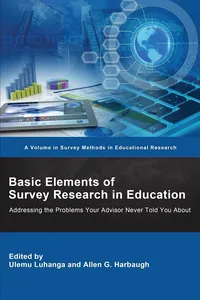 Basic Elements of Survey Research in Education_cover