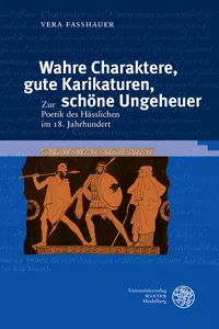 Wahre Charaktere, gute Karikaturen, schöne Ungeheuer_cover