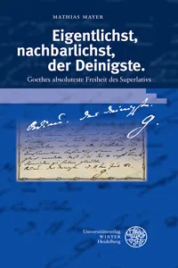 Eigentlichst, nachbarlichst, der Deinigste_cover