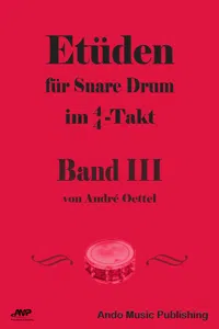 Etüden für Snare Drum im 4/4-Takt - Band 3_cover