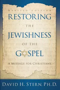 Restoring The Jewishness of the Gospel_cover