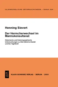 Der Herrscherwechsel im Mamlukensultanat_cover