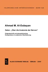 Galen: Über die Anatomie der Nerven_cover