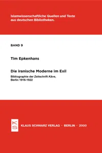 Die iranische Moderne im Exil_cover