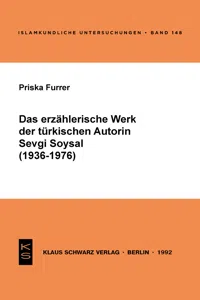 Das erzählerische Werk der türkischen Autorin Sevgi Soysal_cover