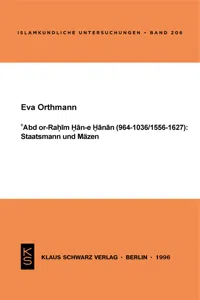 Abd or-Rahim Han-e Hanan: Staatsmann und Mäzen._cover