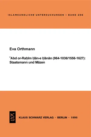 Abd or-Rahim Han-e Hanan (964-1036 / 1556-1627): Staatsmann und Mäzen.