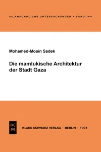 Die mamlukische Architektur der Stadt Gaza_cover