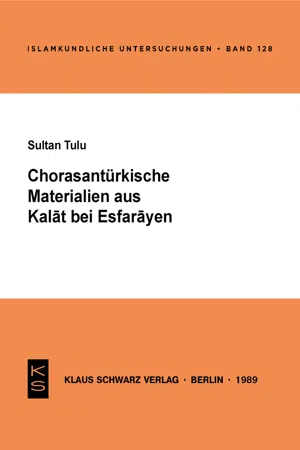 Chorasantürkische Materialien aus Kalat bei Esfarayen