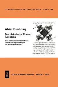 Der historische Roman Ägyptens_cover