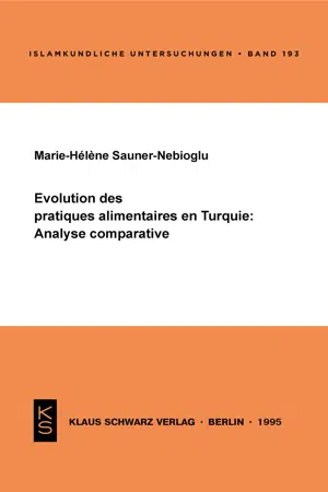 Évolution des pratiques alimentaires en Turquie: Analyse comparative