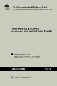 Naturaneignung in Afrika als sozialer und symbolischer Prozeß._cover