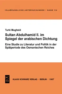 Sultan Abdülhamid II. im Spiegel der arabischen Dichtung seiner Zeit_cover