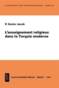 L' enseignement religieux dans la Turquie moderne_cover