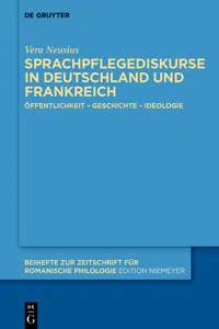 Sprachpflegediskurse in Deutschland und Frankreich_cover