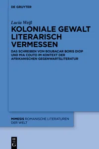 Koloniale Gewalt literarisch vermessen_cover