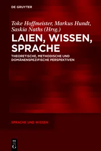 Laien, Wissen, Sprache_cover