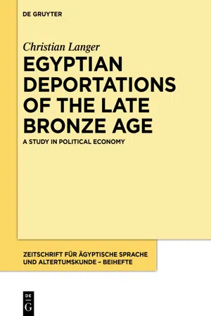 Egyptian Deportations of the Late Bronze Age
