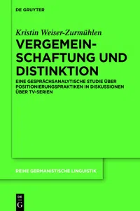 Vergemeinschaftung und Distinktion_cover