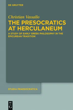 The Presocratics at Herculaneum