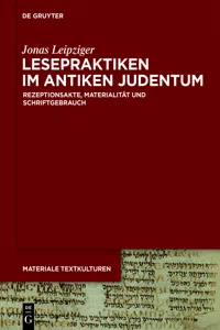 Lesepraktiken im antiken Judentum_cover