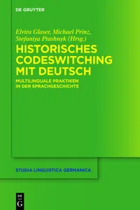 Historisches Codeswitching mit Deutsch_cover