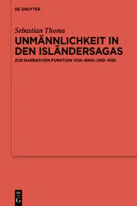 Unmännlichkeit in den Isländersagas_cover