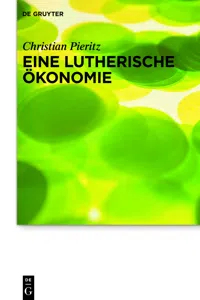 Eine lutherische Ökonomie_cover