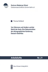 Von Stämmen und Ländern und der Macht der Karte_cover