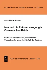 Iran und die Reformbewegung im Osmanischen Reich_cover