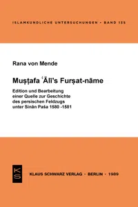 Mustafa 'Ali's Fursat-name_cover