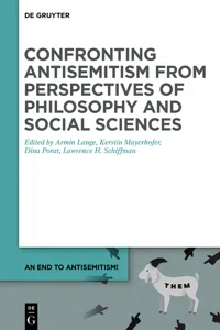 Confronting Antisemitism from Perspectives of Philosophy and Social Sciences_cover