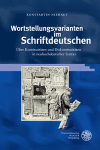 Wortstellungsvarianten im Schriftdeutschen_cover