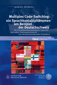 Multiples Code-Switching: ein Sprachkontaktphänomen am Beispiel der Deutschschweiz_cover