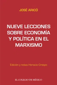 Nueve lecciones sobre economía y política en el marxismo_cover