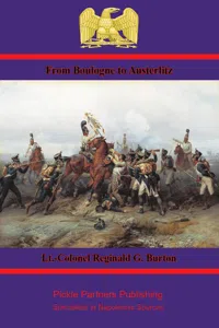 From Boulogne to Austerlitz – Napoleon's Campaign of 1805_cover