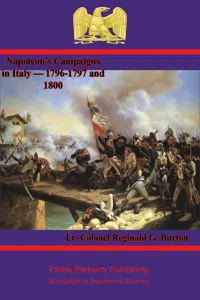 Napoleon's Campaigns in Italy — 1796-1797 and 1800_cover