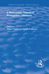 A Revisionary History of Portuguese Literature_cover