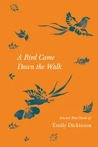 A Bird Came Down the Walk - Selected Bird Poems of Emily Dickinson_cover