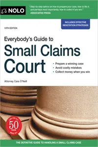 Everybody's Guide to Small Claims Court_cover