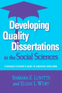 Developing Quality Dissertations in the Social Sciences_cover