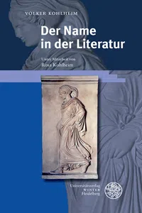 Der Name in der Literatur_cover