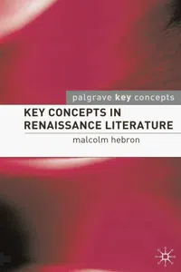 Key Concepts in Renaissance Literature_cover