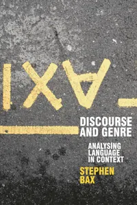 Discourse and Genre_cover