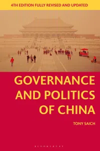 Governance and Politics of China_cover