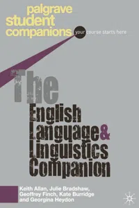 The English Language and Linguistics Companion_cover