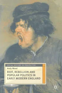 Riot, Rebellion and Popular Politics in Early Modern England_cover