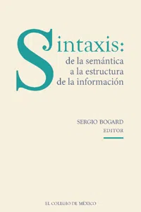 Sintaxis: de la semántica a la estructura de la información_cover
