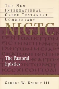 The Pastoral Epistles_cover