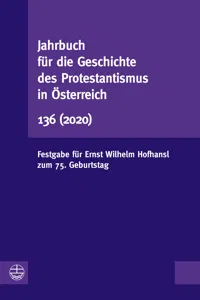 Jahrbuch für die Geschichte des Protestantismus in Österreich 136_cover